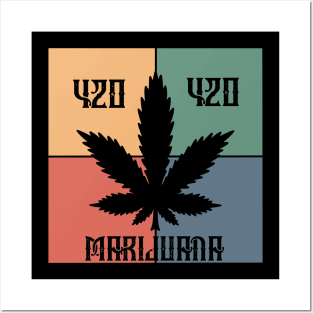 Marijuana leaf, 420 and Marijuana, Cannabis Posters and Art
